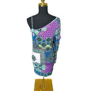 Vintage Y2K Deadstock NWT Bacci Dress Paisley Print Size L